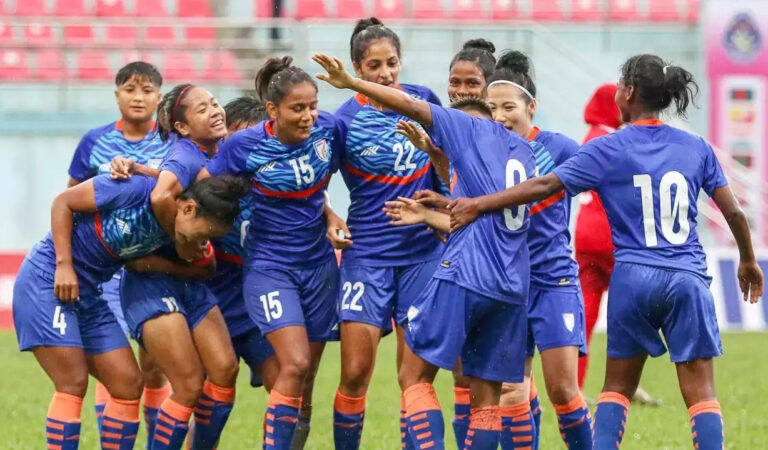 ਸੈਫ ਚੈਂਪੀਅਨਸ਼ਿਪ: ਭਾਰਤੀ ਮਹਿਲਾ ਫੁਟਬਾਲ ਟੀਮ 9-0 ਨਾਲ ਮਾਲਦੀਵ ਤੋਂ ਜਿੱਤੀ