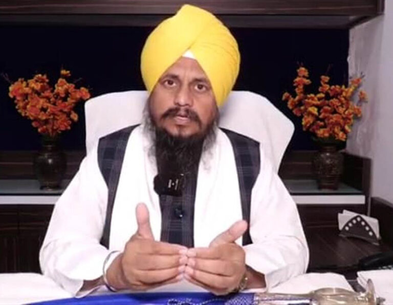 ਜੇ ਹਿੰਦੂ ਰਾਸ਼ਟਰ ਦੀ ਗੱਲ ਹੋ ਸਕਦੀ ਹੈ ਤਾਂ ਸਿੱਖ ਰਾਸ਼ਟਰ ਦੀ ਕਿਉਂ ਨਹੀਂ-ਗਿਆਨੀ ਹਰਪ੍ਰੀਤ ਸਿੰਘ